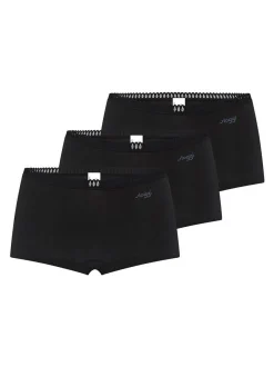sloggi Damen Short Slip - 3er Pack GO Crush in schwarz