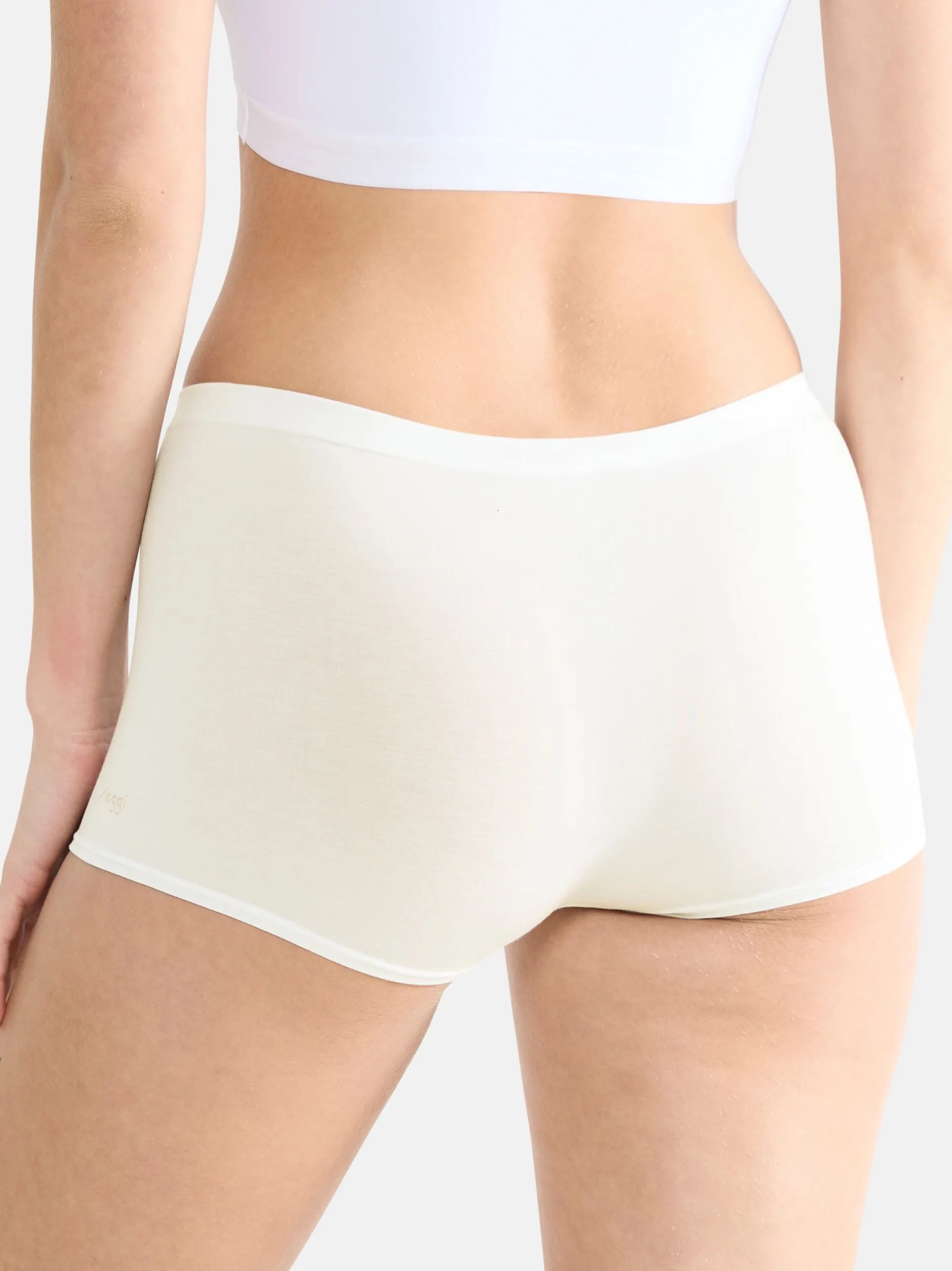 sloggi Damen Short Slip - 4er Pack GO Sense in beige weiß