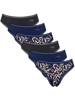 sloggi Damen Slip 6er Pack in blau