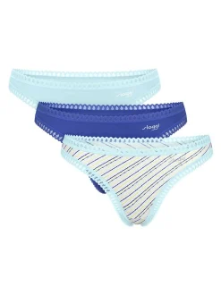 sloggi Damen String - 3er Pack GO Crush in blau