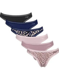 sloggi Damen String 6er Pack in mehrfarbig