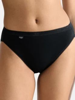 sloggi Damen Tai Slip - 9er Pack Basic+ in schwarz