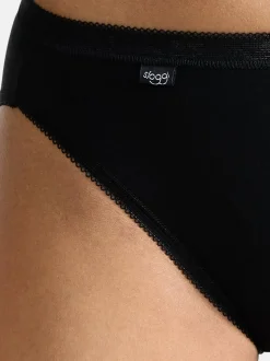 sloggi Damen Tai Slip - 9er Pack Basic+ in schwarz