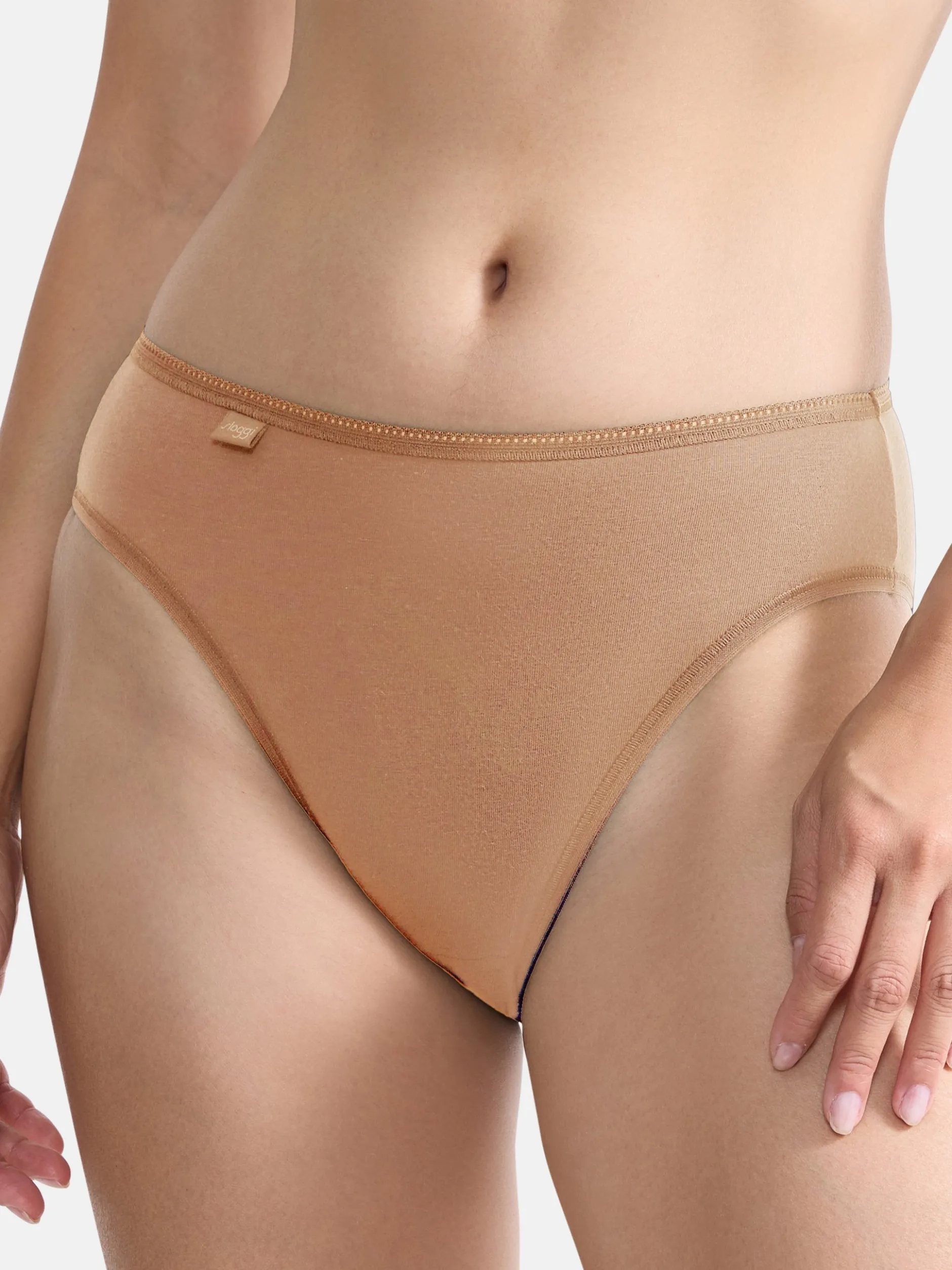 sloggi Damen Tai Slip - 9er Pack 24/7 Cotton in braun