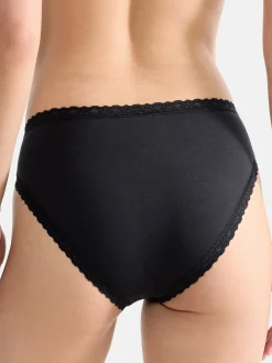 sloggi Damen Tai Slip - 9er Pack 24/7 Cotton Lace in schwarz