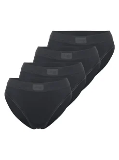 sloggi Damen Tai Slip - 4er Pack Double Comfort T in schwarz