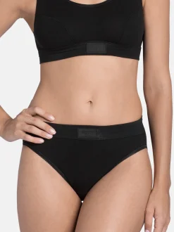 sloggi Damen Tai Slip - 3er Pack Double Comfort in schwarz