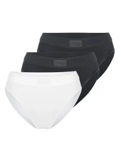 sloggi Damen Tai Slip - 3er Pack Double Comfort T in schwarz