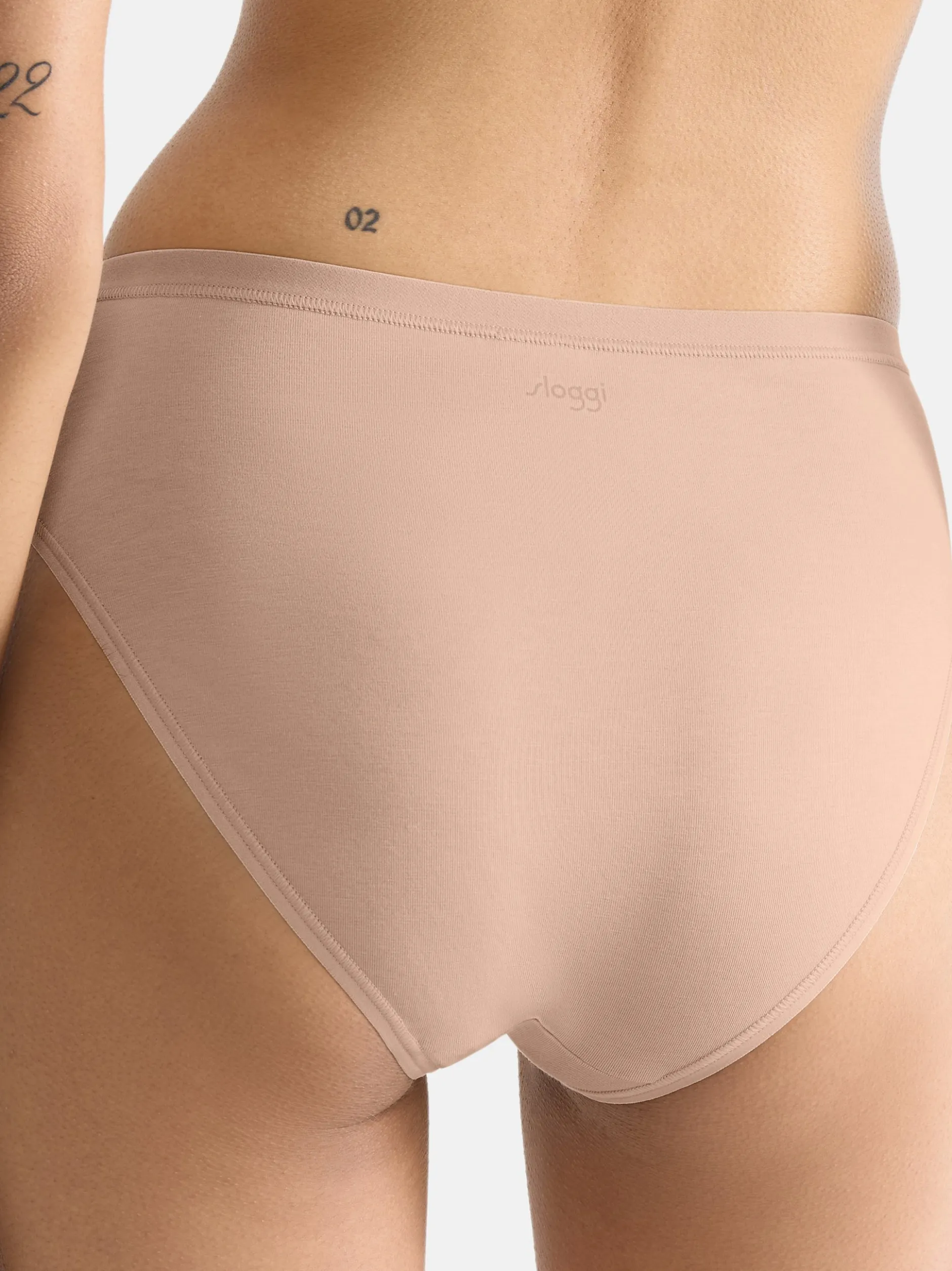 sloggi Damen Tai Slip - 9er Pack GO Daily Cotton in beige
