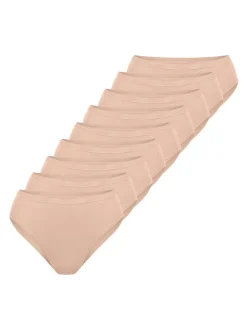sloggi Damen Tai Slip - 9er Pack GO Daily Cotton in beige