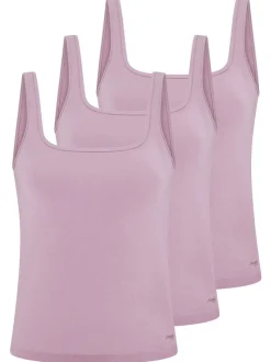 sloggi Damen Unterhemd - 3er Pack GO Sense in rosa