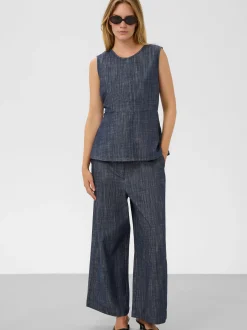 Soaked in Luxury Damen Blusentop SLLufira in blau