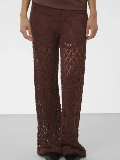 Soaked in Luxury Damen Strickhose SLBarb in braun