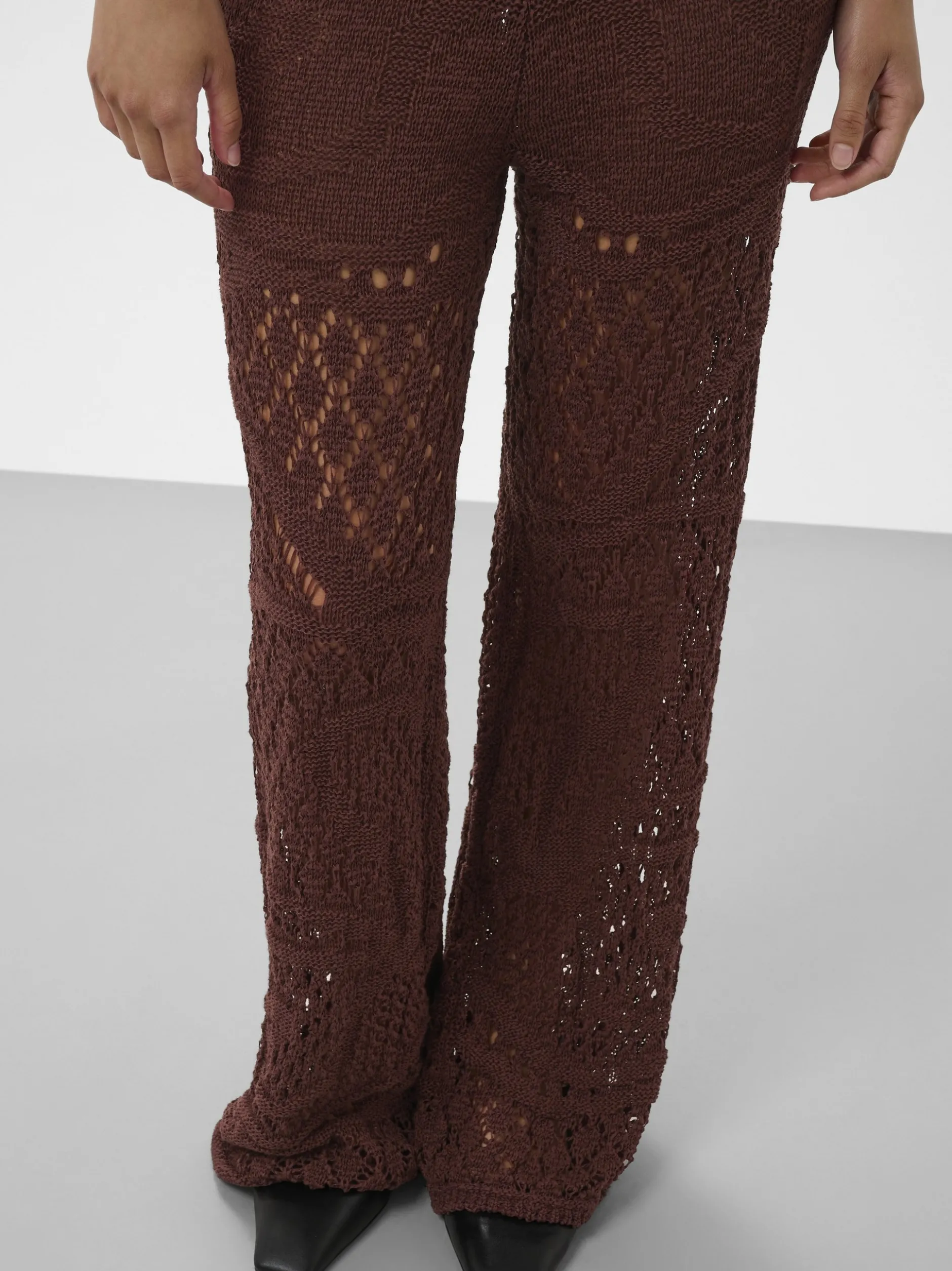 Soaked in Luxury Damen Strickhose SLBarb in braun