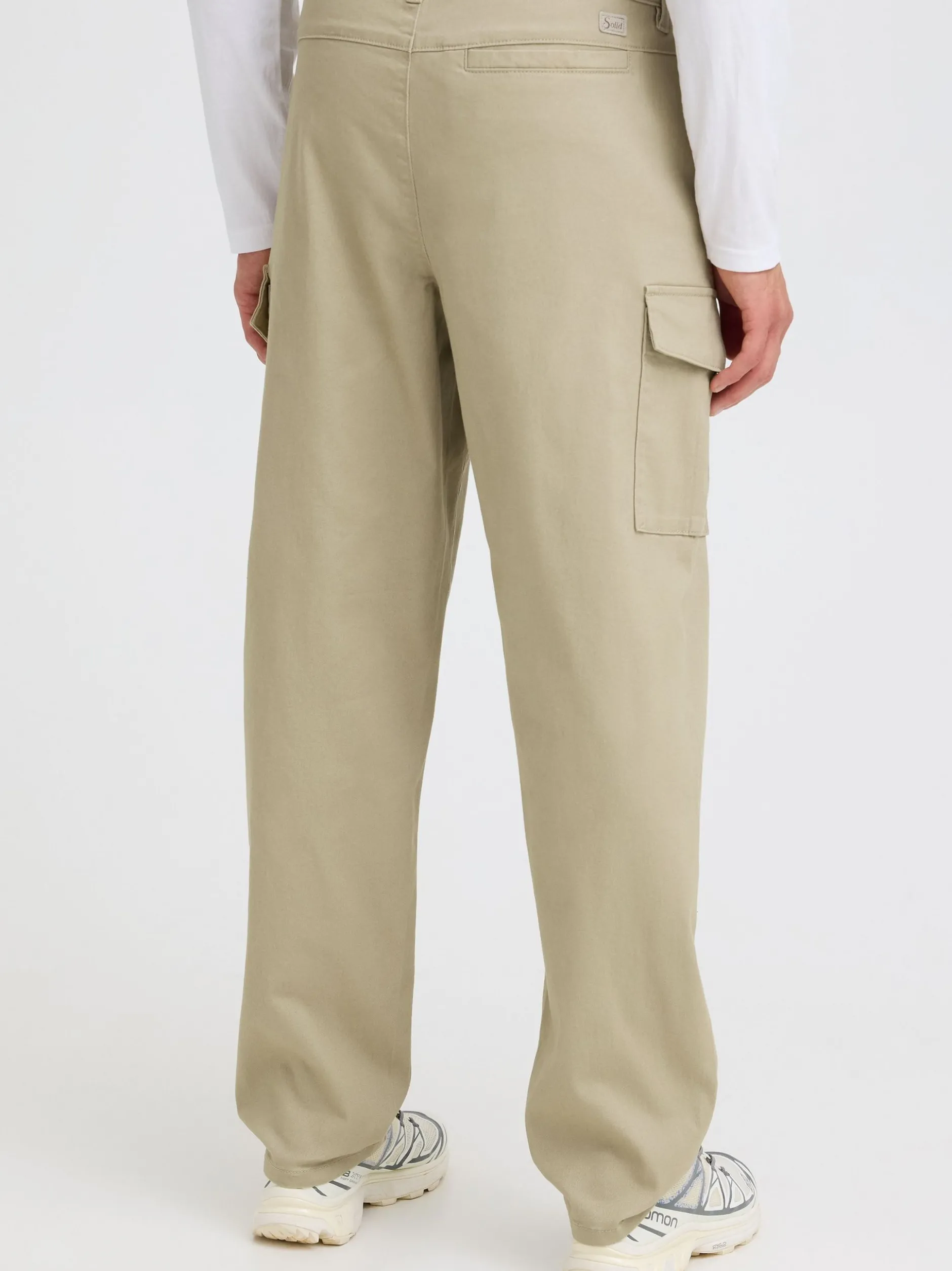 Solid Herren Cargohose - SDMohan Stretch in beige