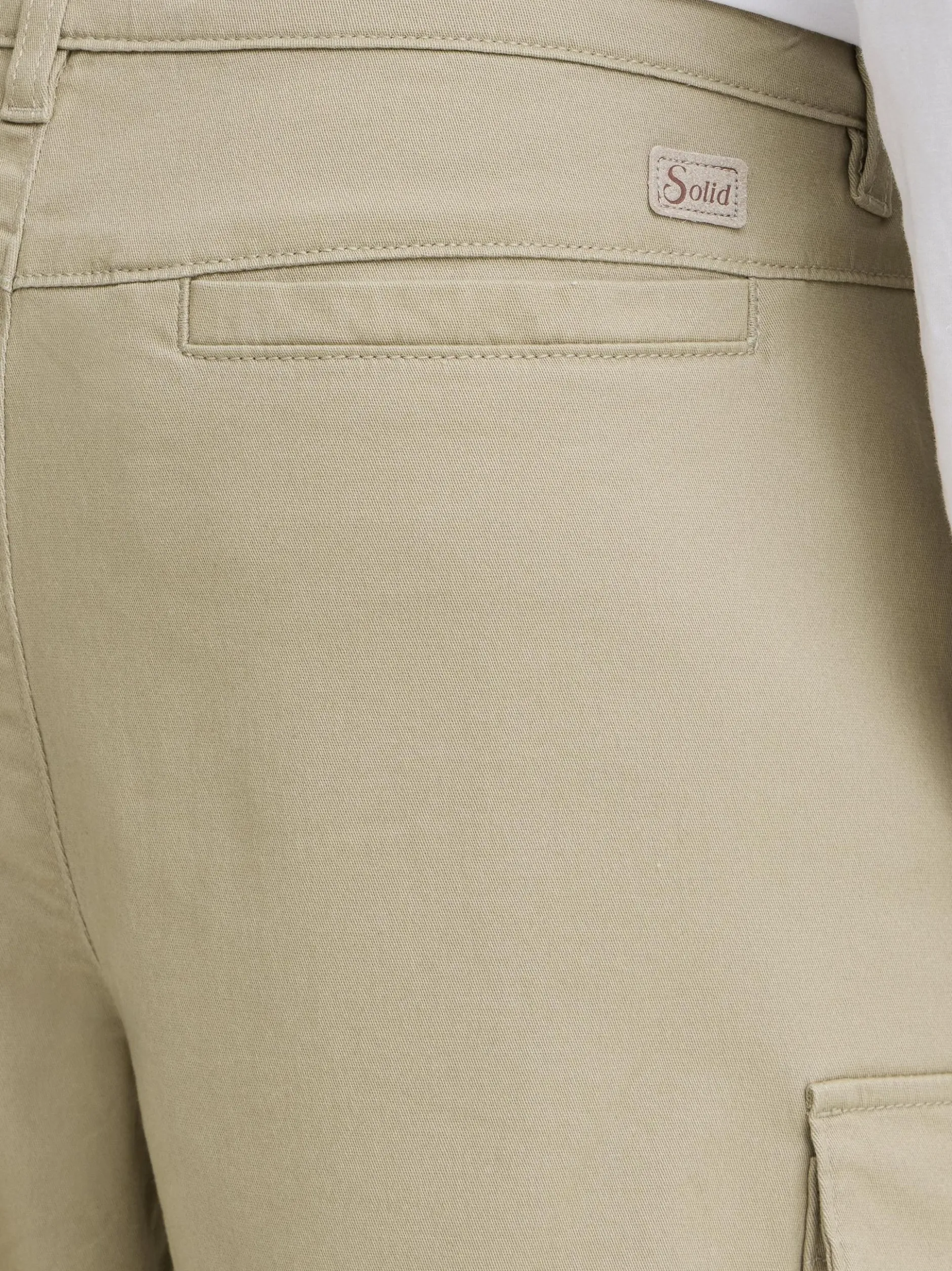 Solid Herren Cargohose - SDMohan Stretch in beige