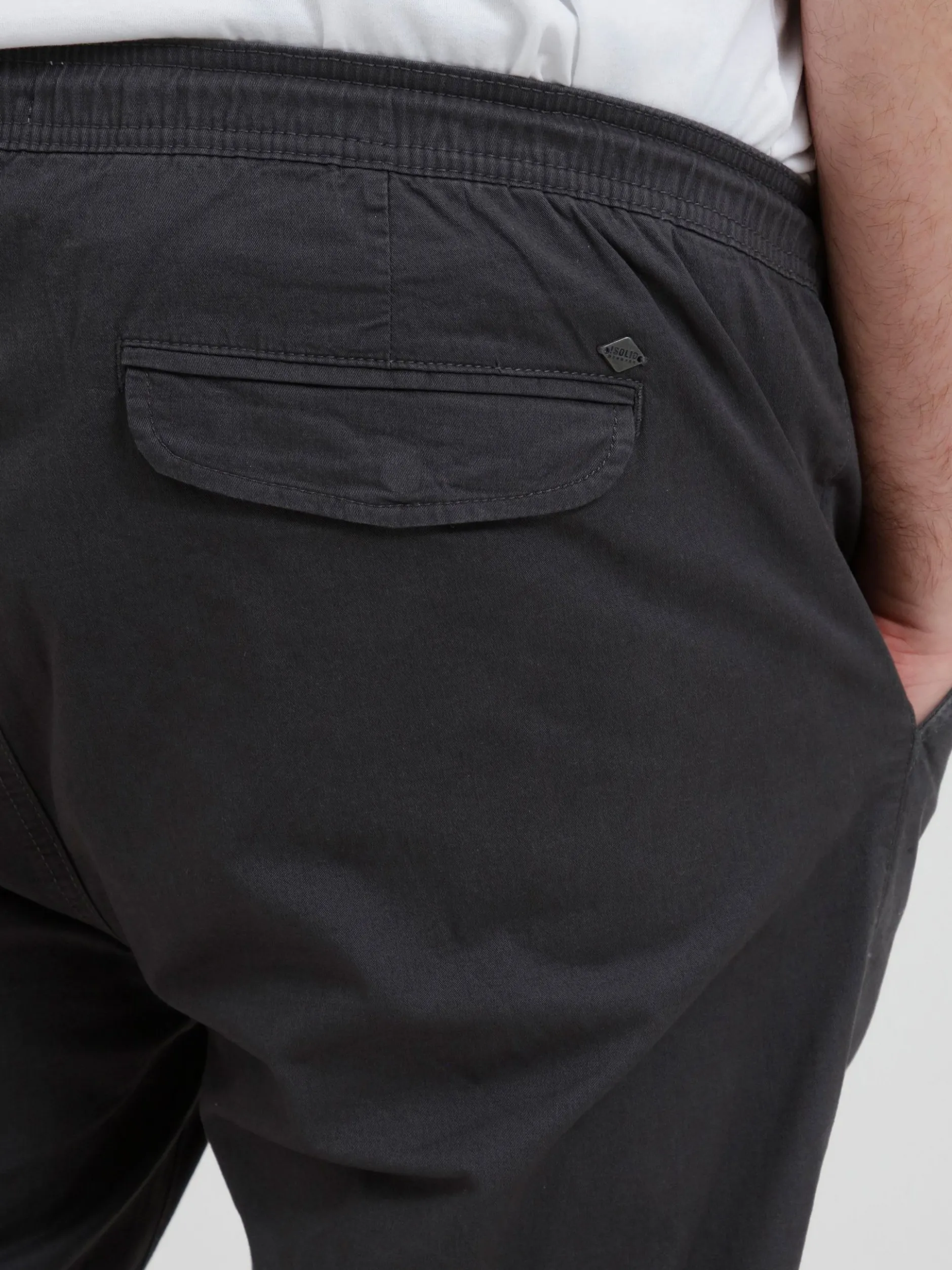 Solid Herren Chinohose - SDThereon Big & Tall in grau