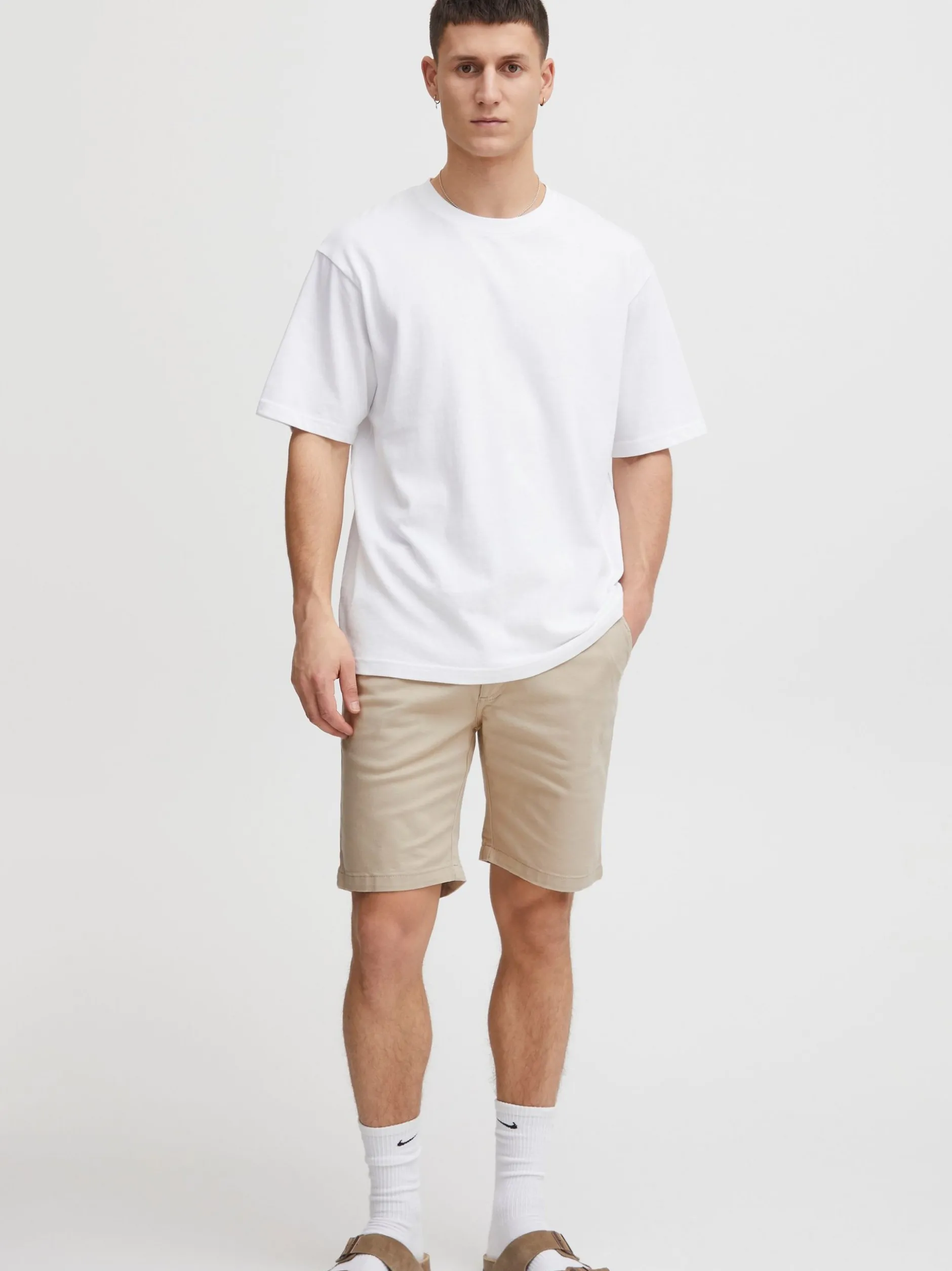 Solid Herren Chinoshorts - SDErico in beige