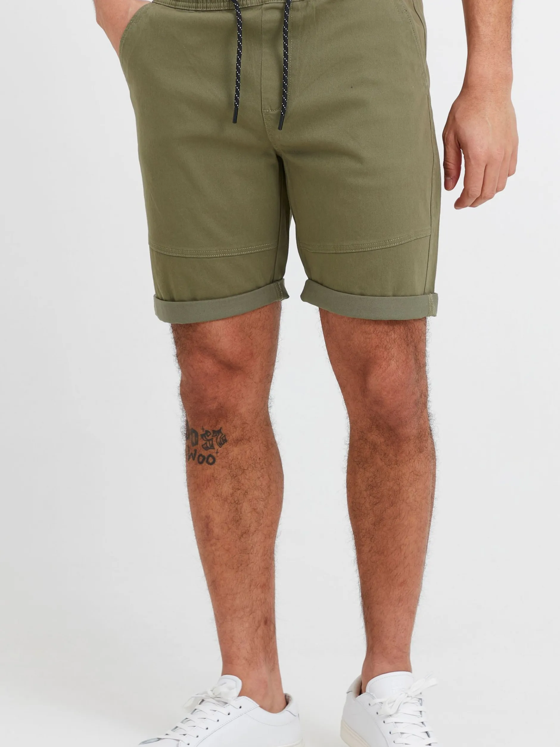 Solid Herren Chinoshorts - SDHenk in oliv