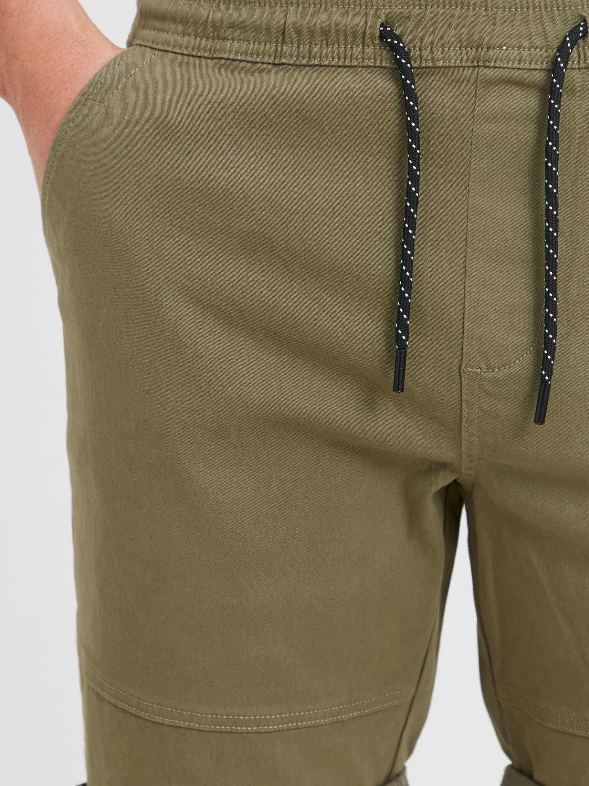 Solid Herren Chinoshorts - SDHenk in oliv