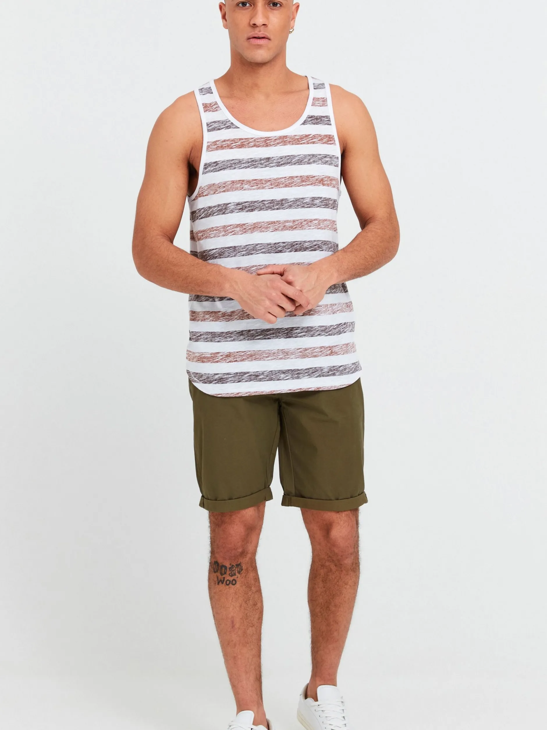 Solid Herren Chinoshorts - SDMillan in grün