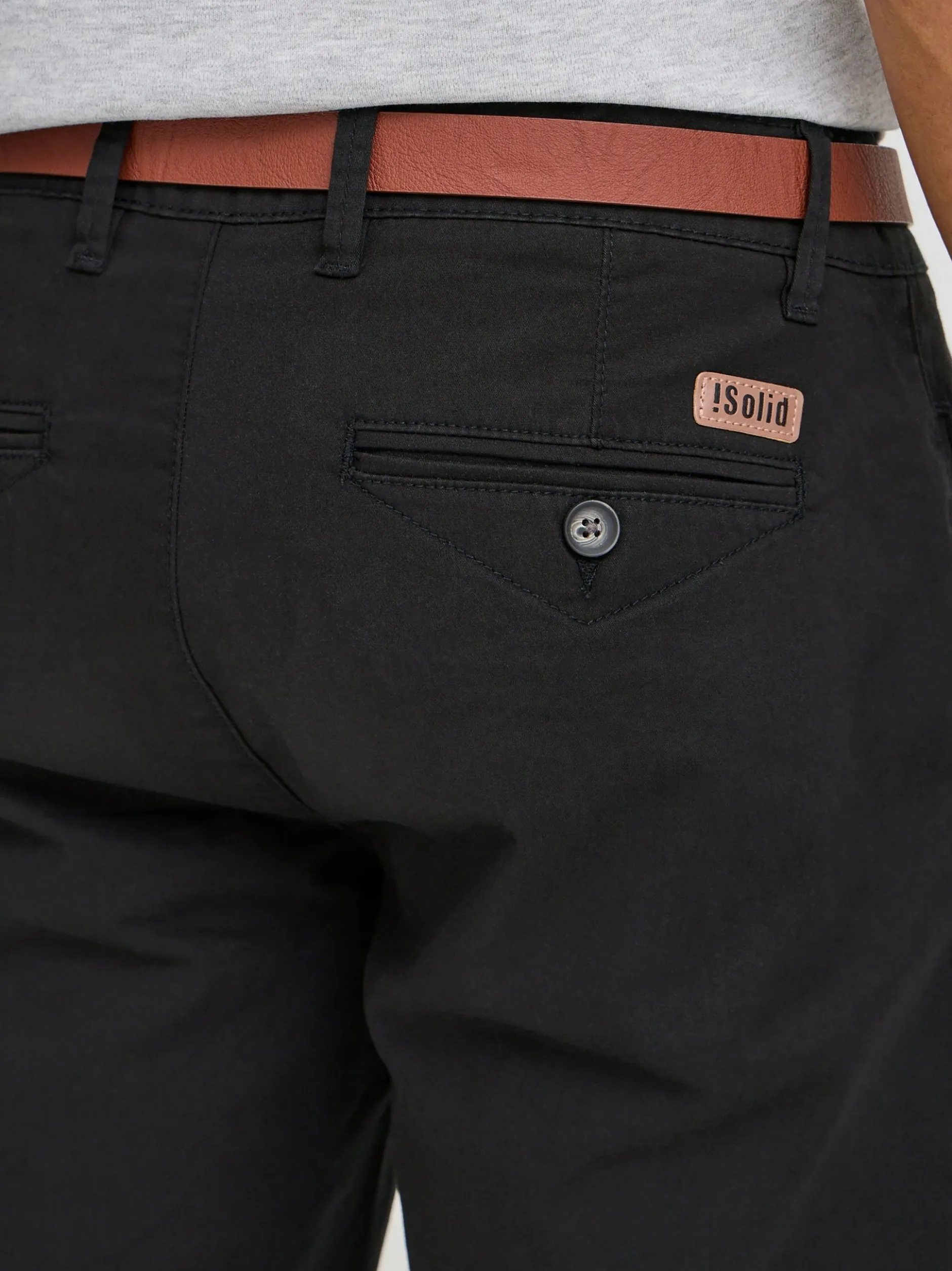 Solid Herren Chinoshorts - SDMontijo in schwarz