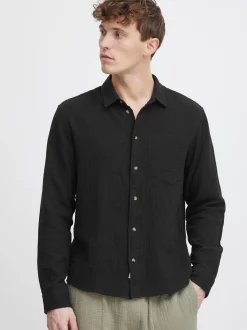 Solid Herren Hemd - SDIain in schwarz