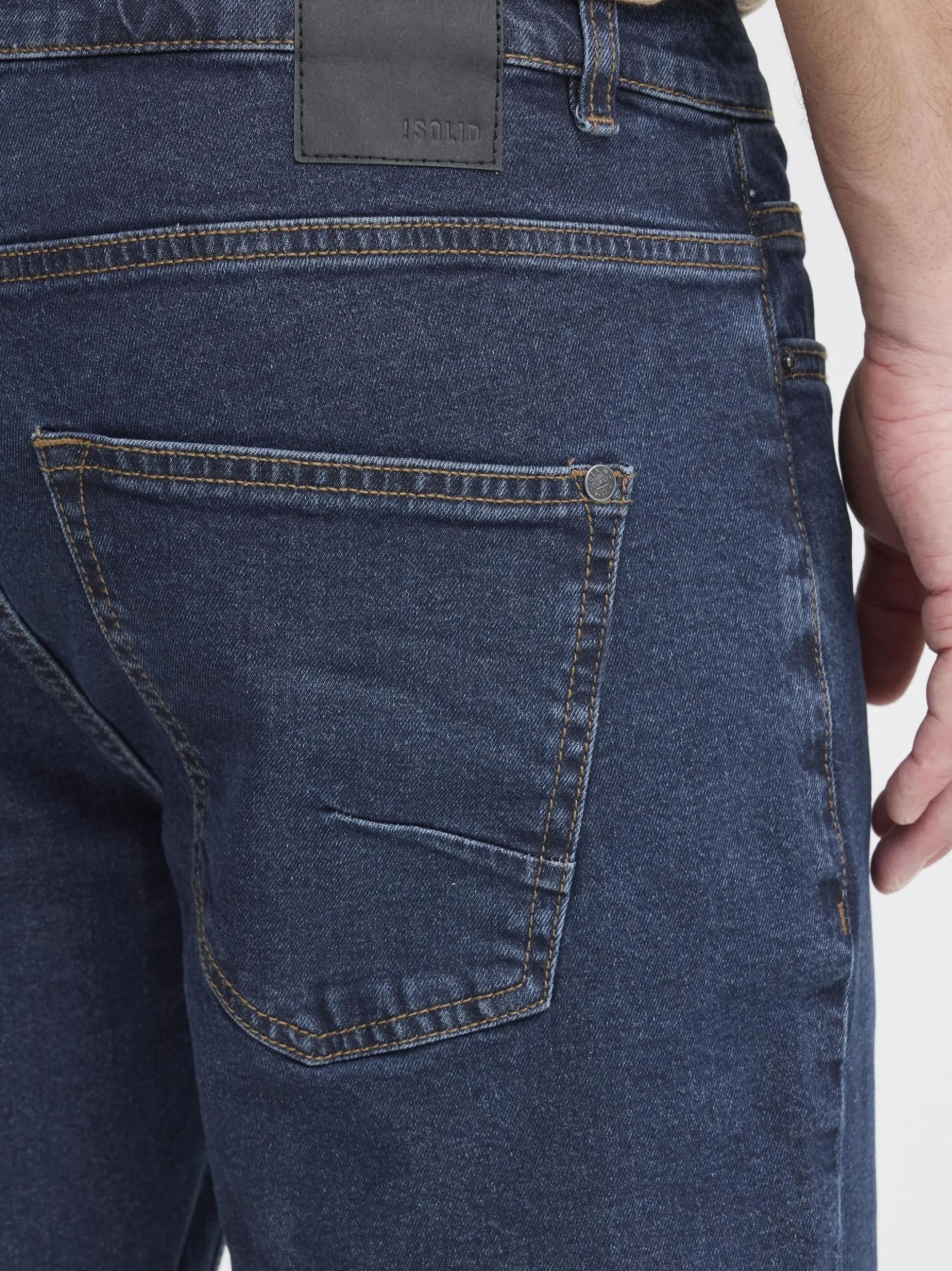 Solid Herren Jeansshorts - SDMittel in dark stone