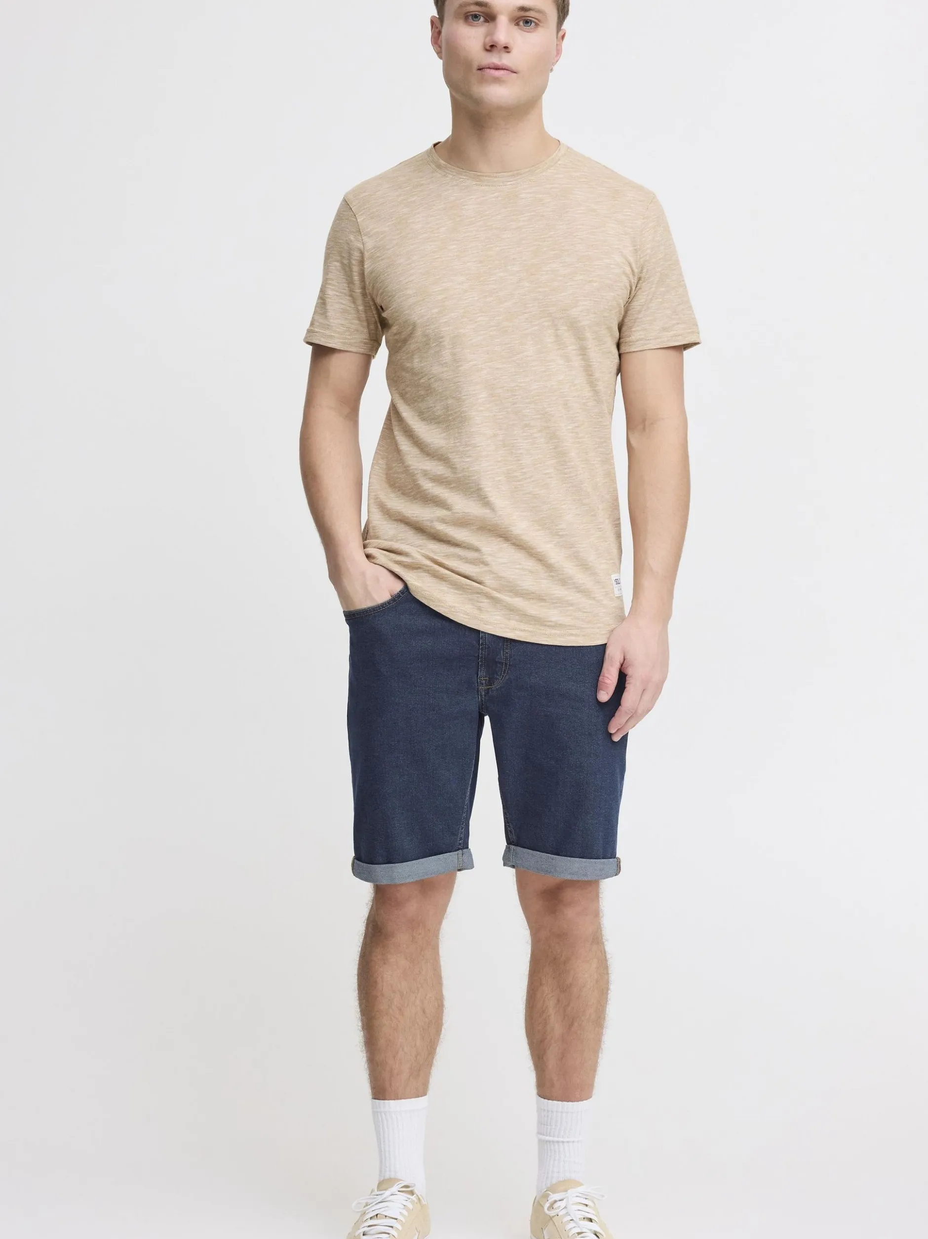 Solid Herren Jeansshorts - SDMittel in dark stone
