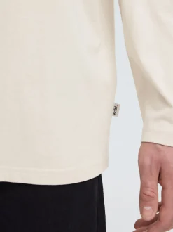 Solid Herren Langarmshirt - SDAmon Oversized in beige