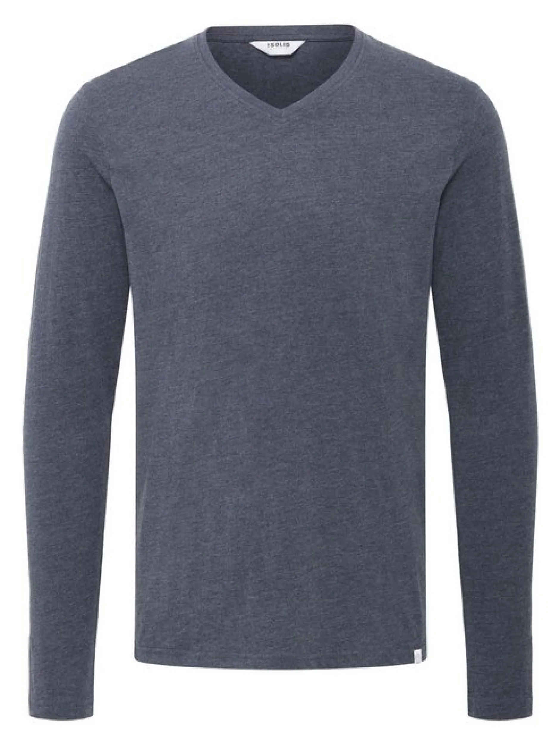 Solid Herren Langarmshirt - SDBeda in blau