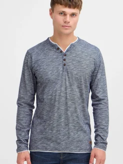 Solid Herren Langarmshirt - SDBelagos in blau