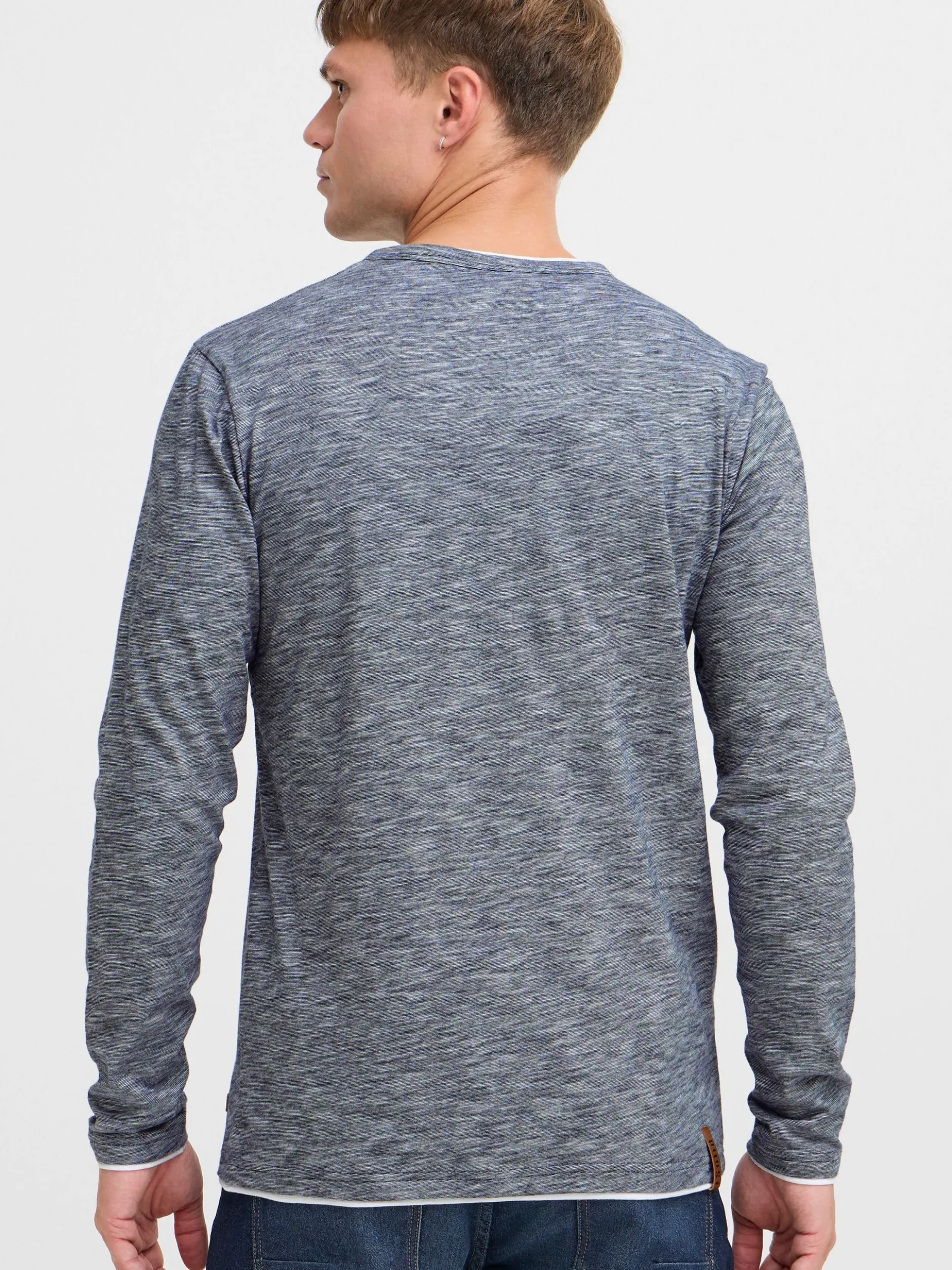 Solid Herren Langarmshirt - SDBelagos in blau