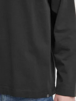 Solid Herren Langarmshirt - SDEyado in schwarz
