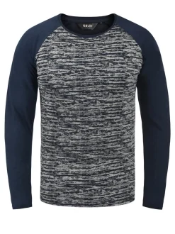 Solid Herren Langarmshirt - SDMevan in blau