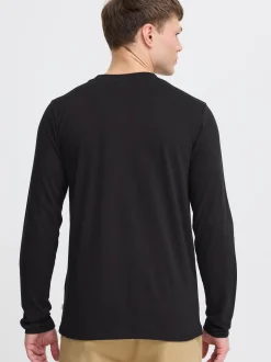Solid Herren Langarmshirt - SDOdatten in schwarz