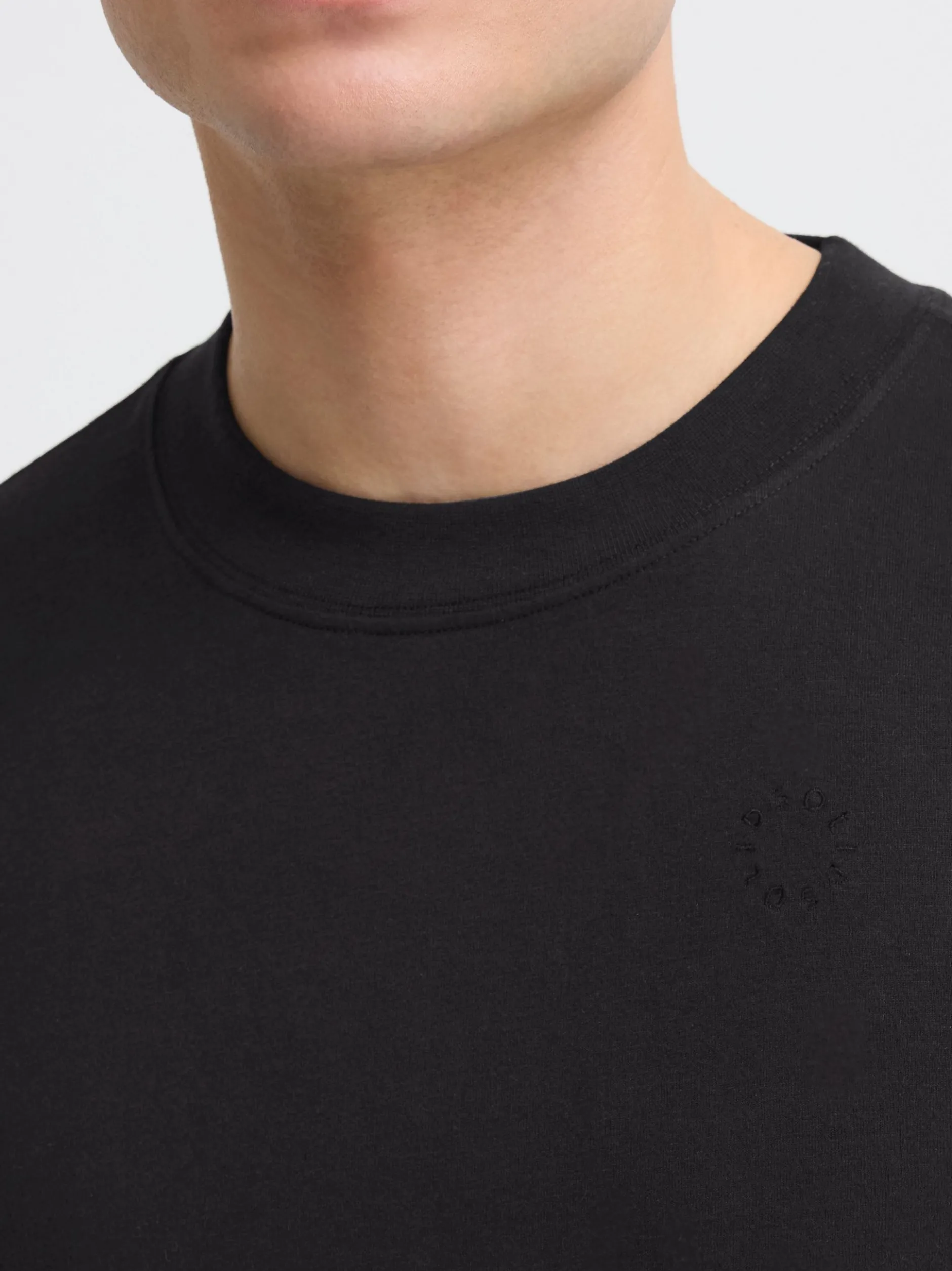 Solid Herren Langarmshirt - SDOdatten in schwarz