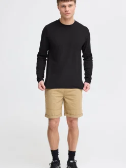Solid Herren Langarmshirt - SDOdatten in schwarz
