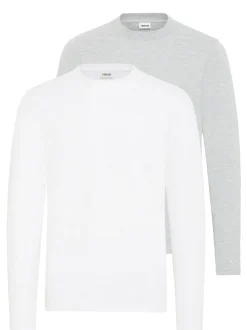 Solid Herren Langarmshirt - SDOdatten in weiß