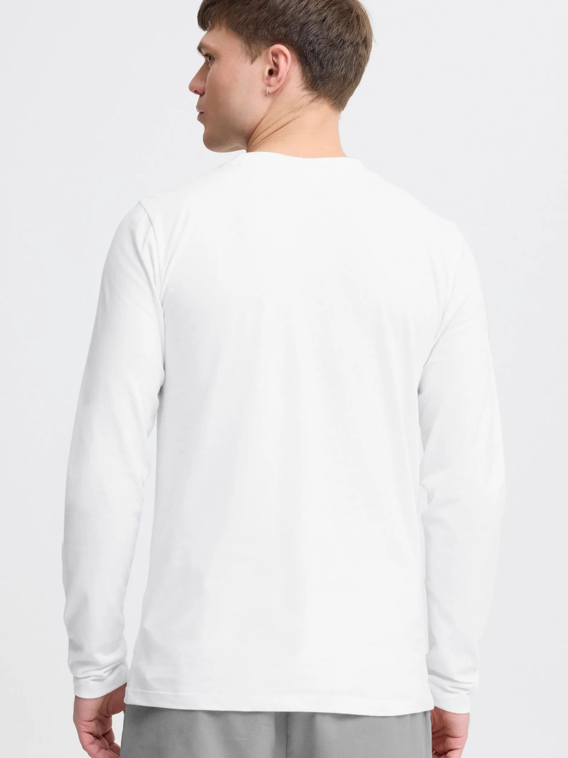 Solid Herren Langarmshirt - SDOdatten in weiß