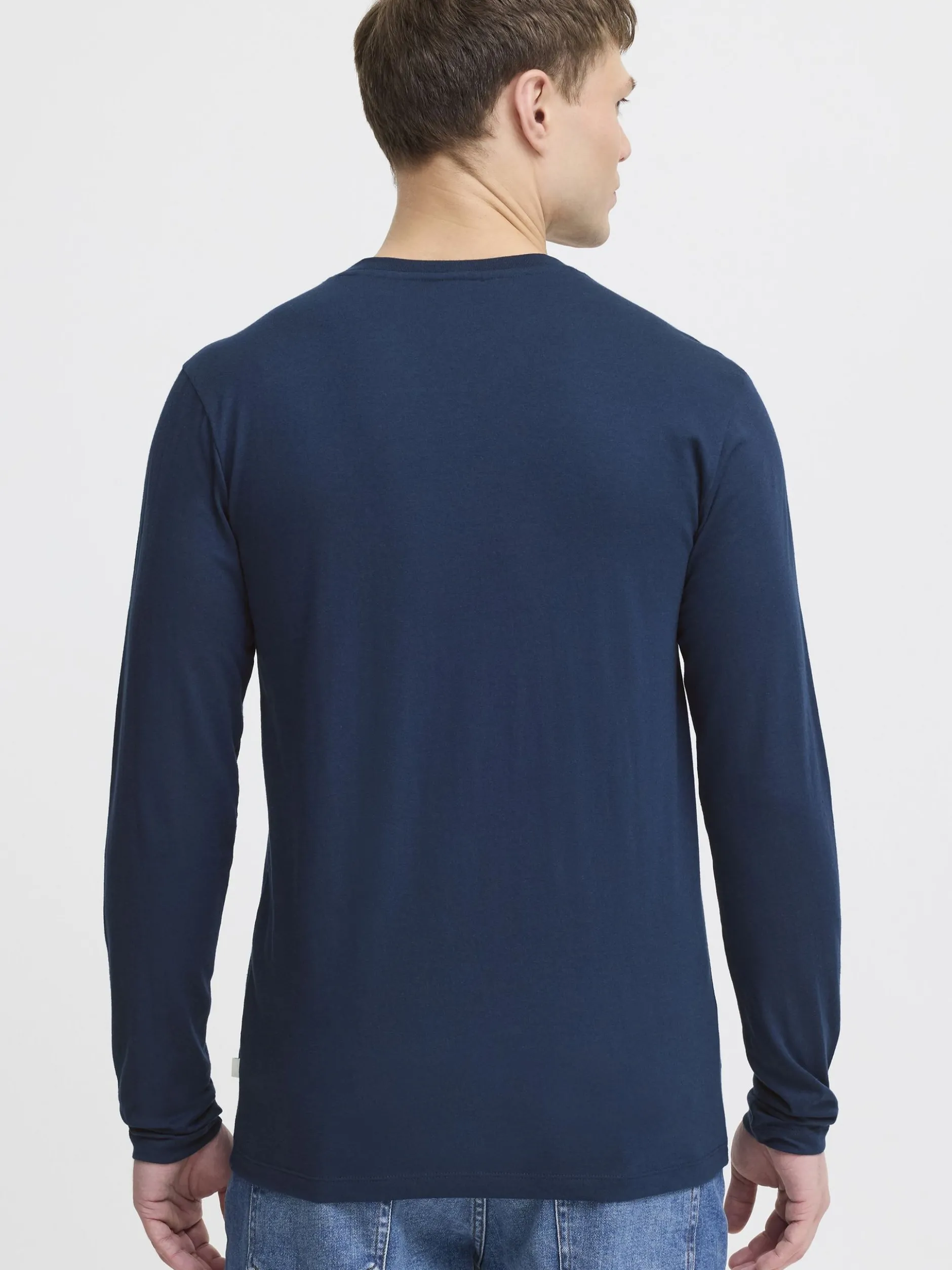 Solid Herren Langarmshirt - SDOdifan in marine