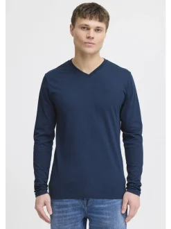 Solid Herren Langarmshirt - SDOdifan in marine