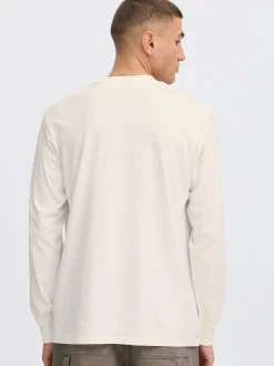 Solid Herren Langarmshirt - SDReynaldo in weiß