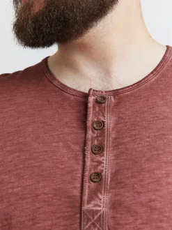 Solid Herren Langarmshirt - SDTimur Big & Tall in rot