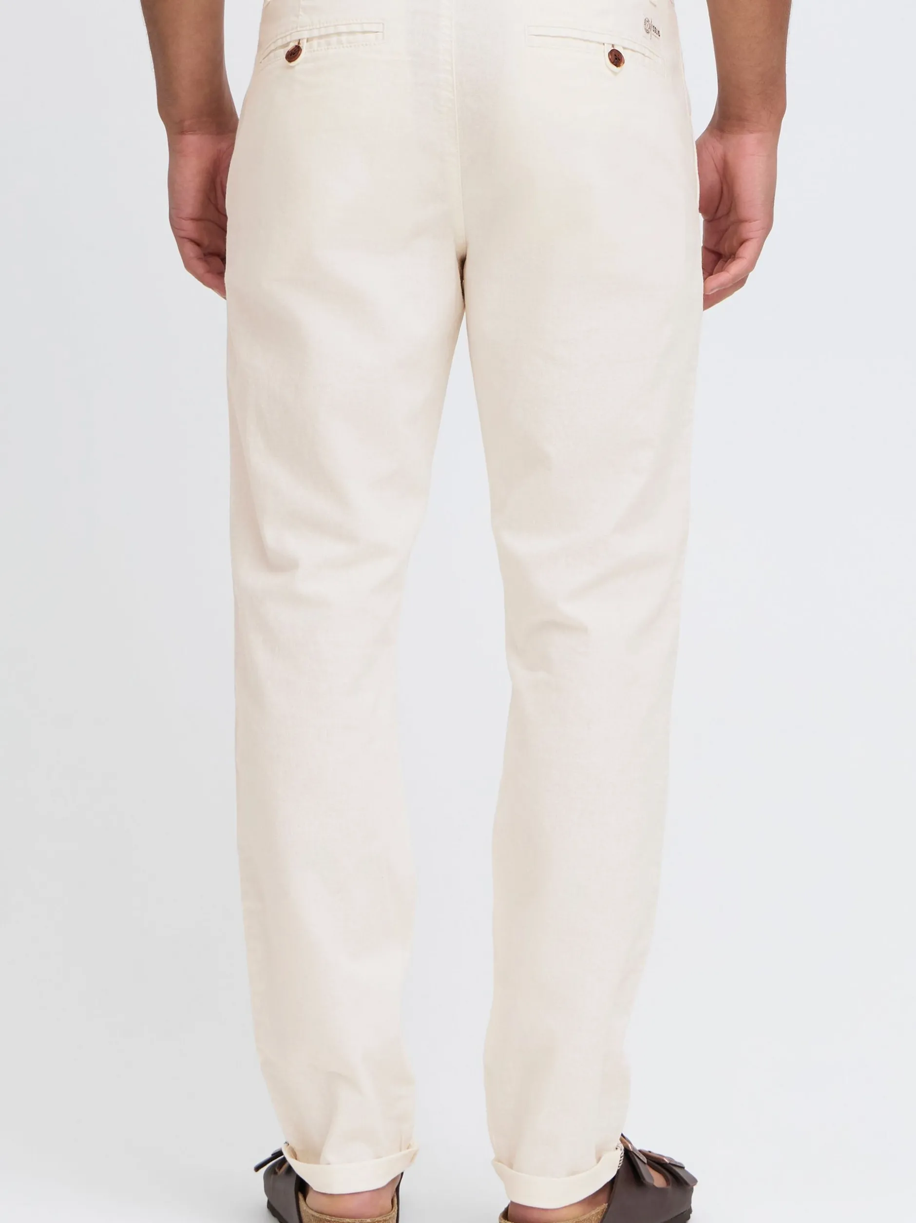 Solid Herren Leinenhose - SDLoran in weiß