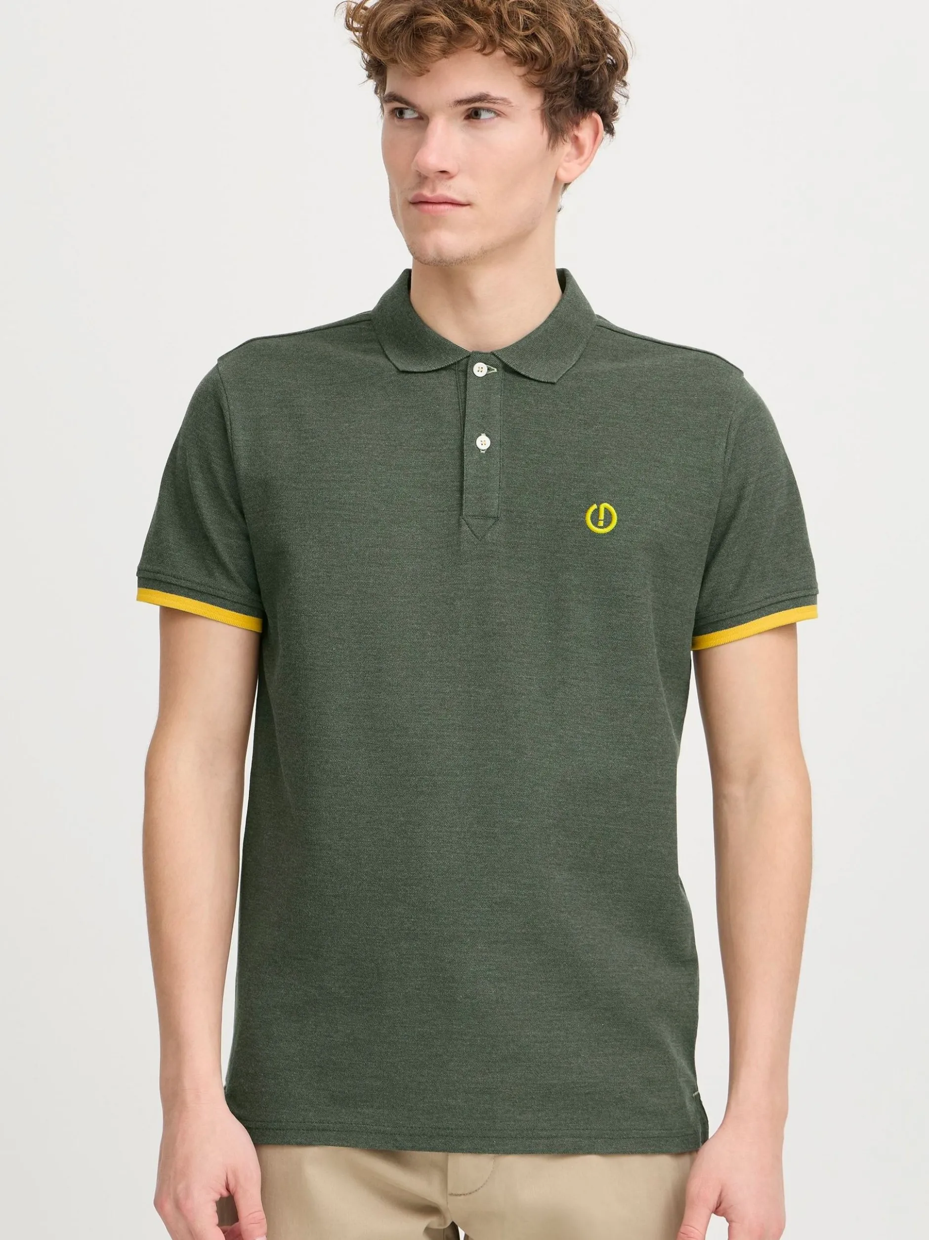 Solid Herren Poloshirt - SDBenjaminPolo in grün