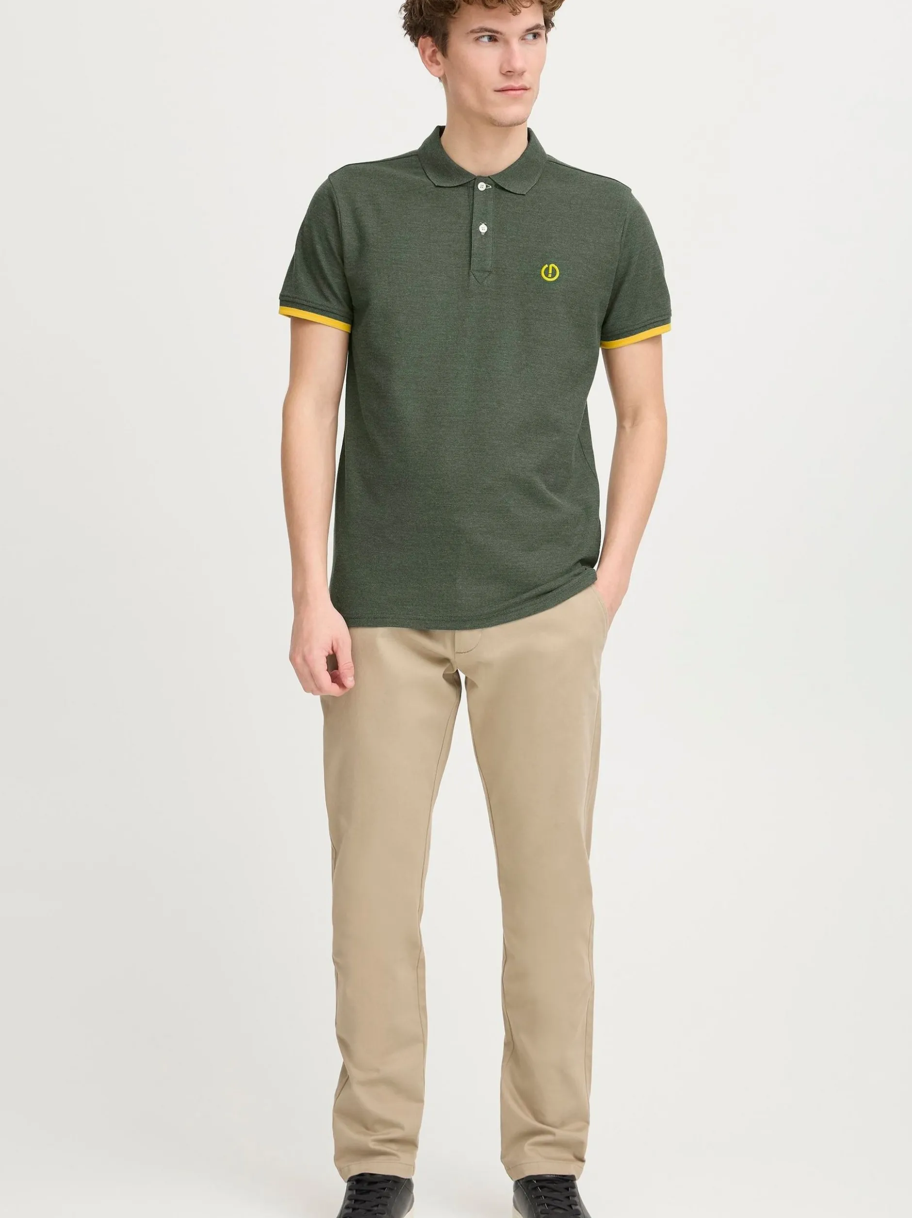 Solid Herren Poloshirt - SDBenjaminPolo in grün
