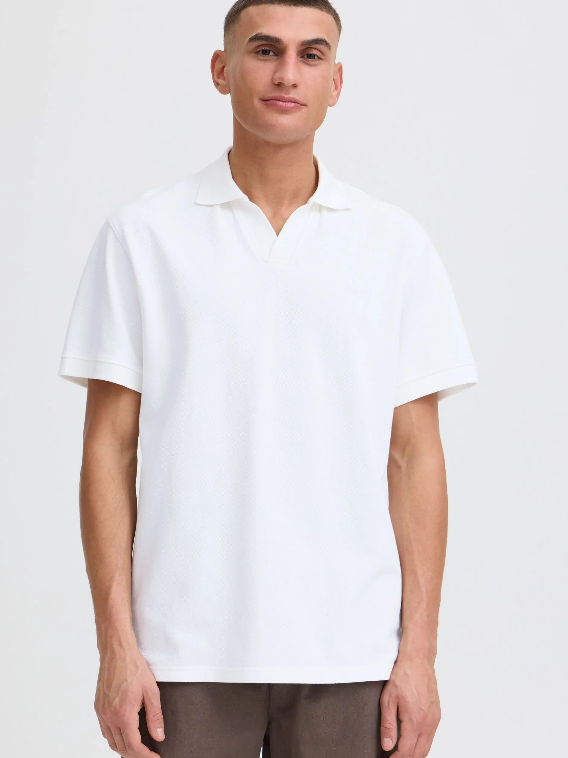 Solid Herren Poloshirt - SDBetova in weiß