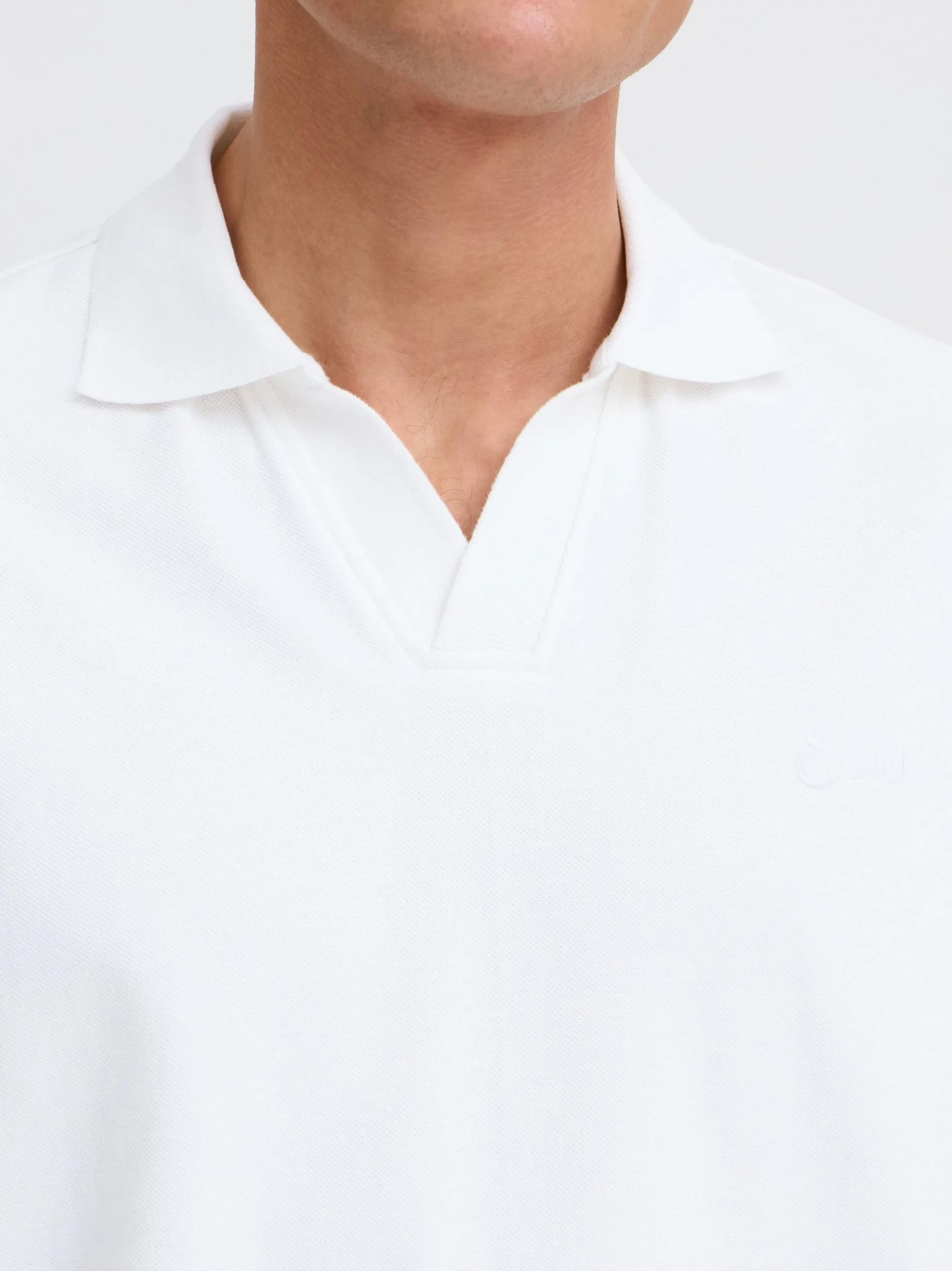 Solid Herren Poloshirt - SDBetova in weiß