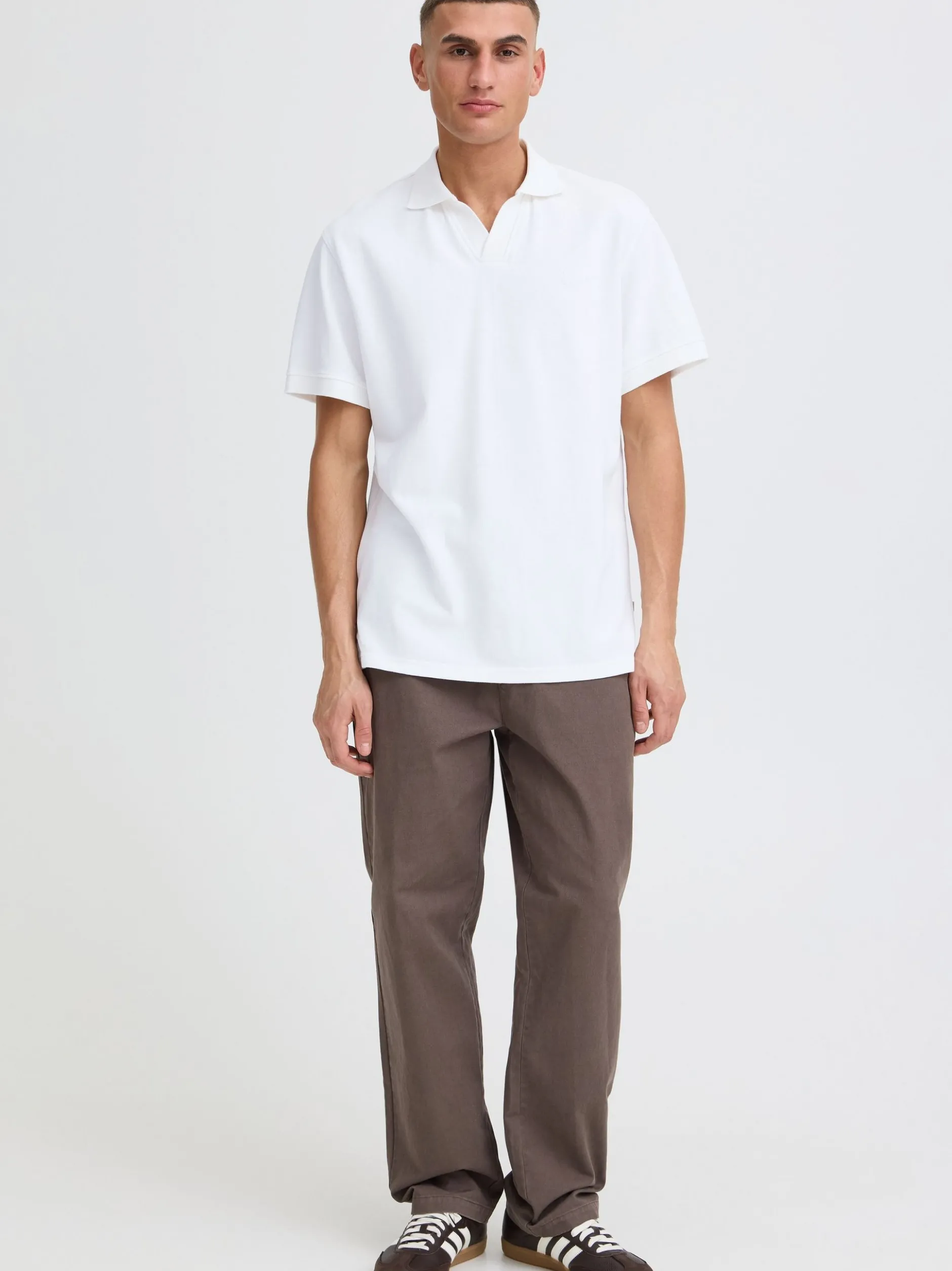 Solid Herren Poloshirt - SDBetova in weiß
